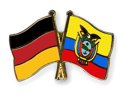 Fahnen Pins Deutschland Ecuador