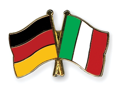 Fahnen Pins Deutschland Italien