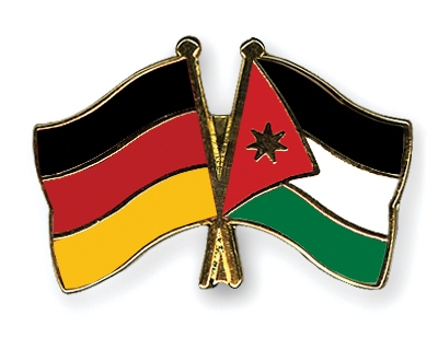 Fahnen Pins Deutschland Jordanien