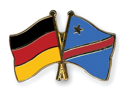 Fahnen Pins Deutschland Kongo-Demokratische-Republik