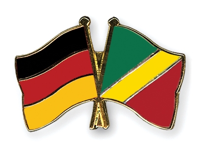 Fahnen Pins Deutschland Kongo-Republik
