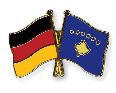 Fahnen Pins Deutschland Kosovo