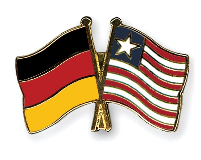 Fahnen Pins Deutschland Liberia