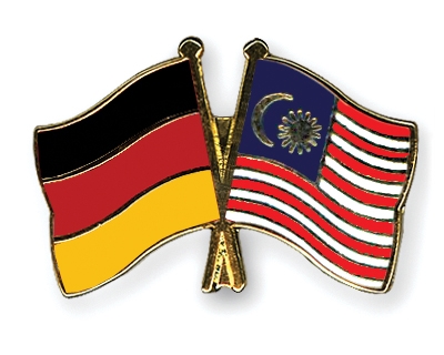 Fahnen Pins Deutschland Malaysia