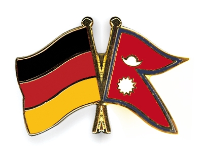 Fahnen Pins Deutschland Nepal