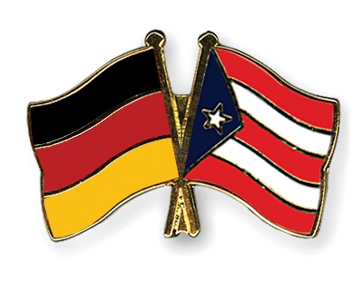 Fahnen Pins Deutschland Puerto-Rico