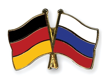 Fahnen Pins Deutschland Russland