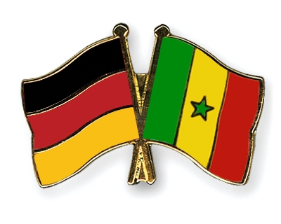 Fahnen Pins Deutschland Senegal