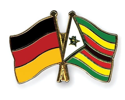 Fahnen Pins Deutschland Simbabwe