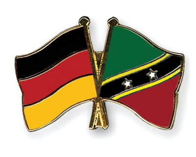 Fahnen Pins Deutschland St-Kitts-und-Nevis