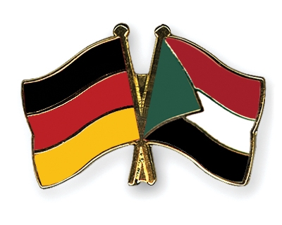 Fahnen Pins Deutschland Sudan