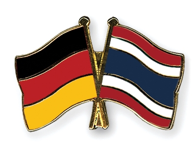 Fahnen Pins Deutschland Thailand