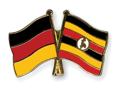 Fahnen Pins Deutschland Uganda