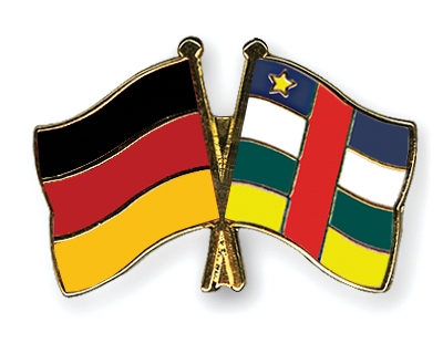 Fahnen Pins Deutschland Zentralafrikanische-Republik