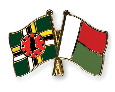 Fahnen Pins Dominica Madagaskar