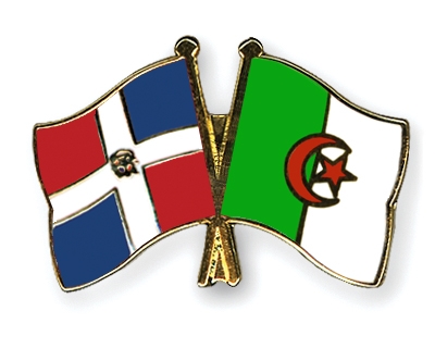 Fahnen Pins Dominikanische-Republik Algerien