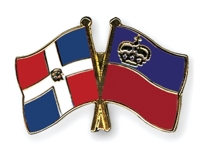 Fahnen Pins Dominikanische-Republik Liechtenstein