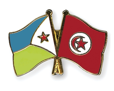 Fahnen Pins Dschibuti Tunesien