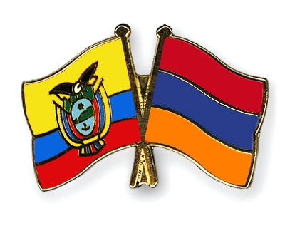 Fahnen Pins Ecuador Armenien