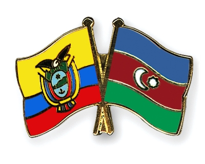 Fahnen Pins Ecuador Aserbaidschan