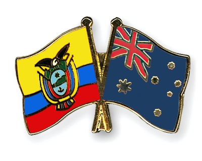 Fahnen Pins Ecuador Australien