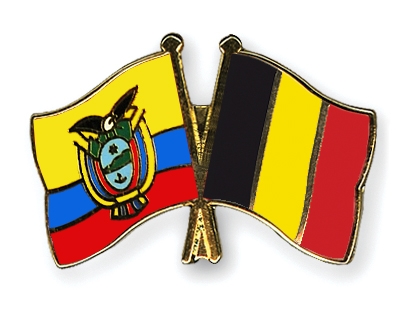 Fahnen Pins Ecuador Belgien