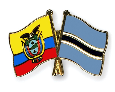 Fahnen Pins Ecuador Botsuana