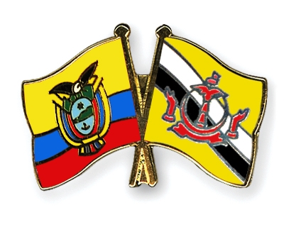 Fahnen Pins Ecuador Brunei-Darussalam