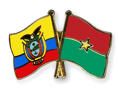 Fahnen Pins Ecuador Burkina-Faso