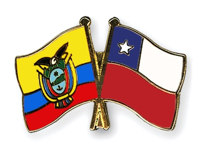 Fahnen Pins Ecuador Chile