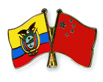 Fahnen Pins Ecuador China
