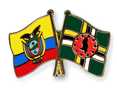 Fahnen Pins Ecuador Dominica