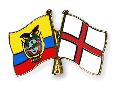 Fahnen Pins Ecuador England