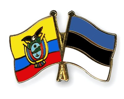 Fahnen Pins Ecuador Estland