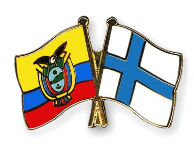 Fahnen Pins Ecuador Finnland