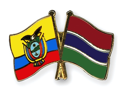 Fahnen Pins Ecuador Gambia