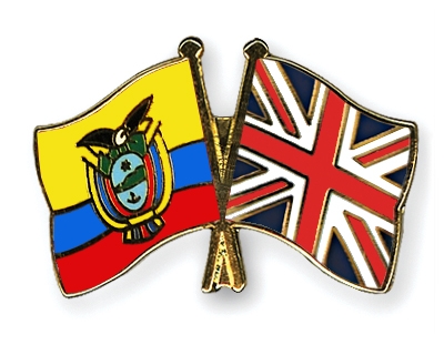 Fahnen Pins Ecuador Grossbritannien