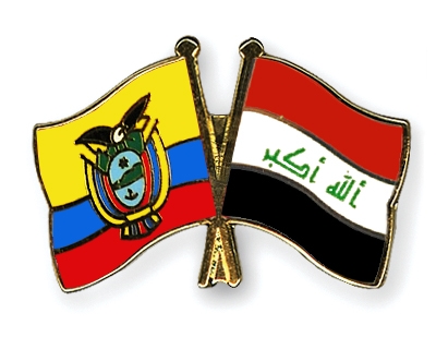 Fahnen Pins Ecuador Irak