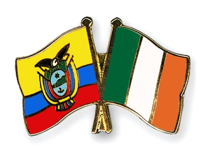 Fahnen Pins Ecuador Irland