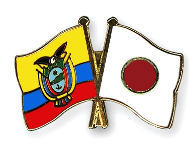 Fahnen Pins Ecuador Japan