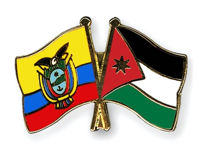 Fahnen Pins Ecuador Jordanien