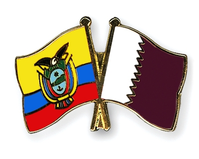 Fahnen Pins Ecuador Katar