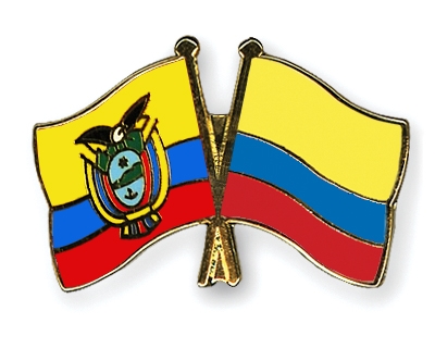 Fahnen Pins Ecuador Kolumbien