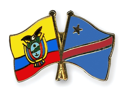 Fahnen Pins Ecuador Kongo-Demokratische-Republik