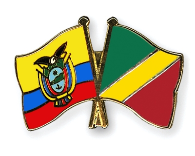 Fahnen Pins Ecuador Kongo-Republik