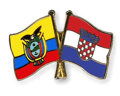 Fahnen Pins Ecuador Kroatien