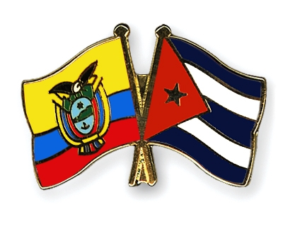 Fahnen Pins Ecuador Kuba