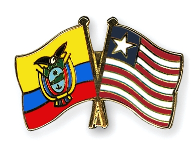 Fahnen Pins Ecuador Liberia