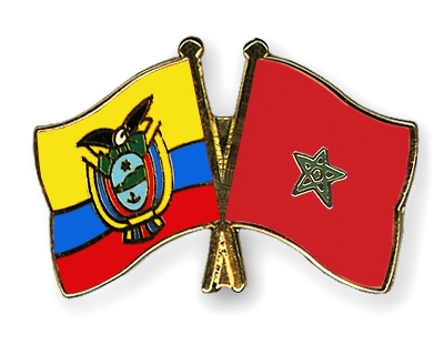 Fahnen Pins Ecuador Marokko