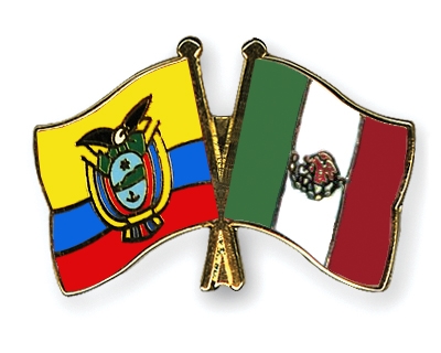 Fahnen Pins Ecuador Mexiko